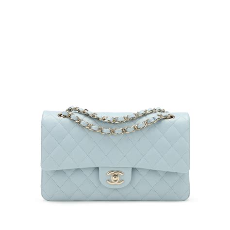 chanel classic flap medium blue|chanel single flap vs double.